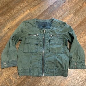 Sanctuary Jacket Military Streetwear Grunge Utility Full Zip Army Green Small